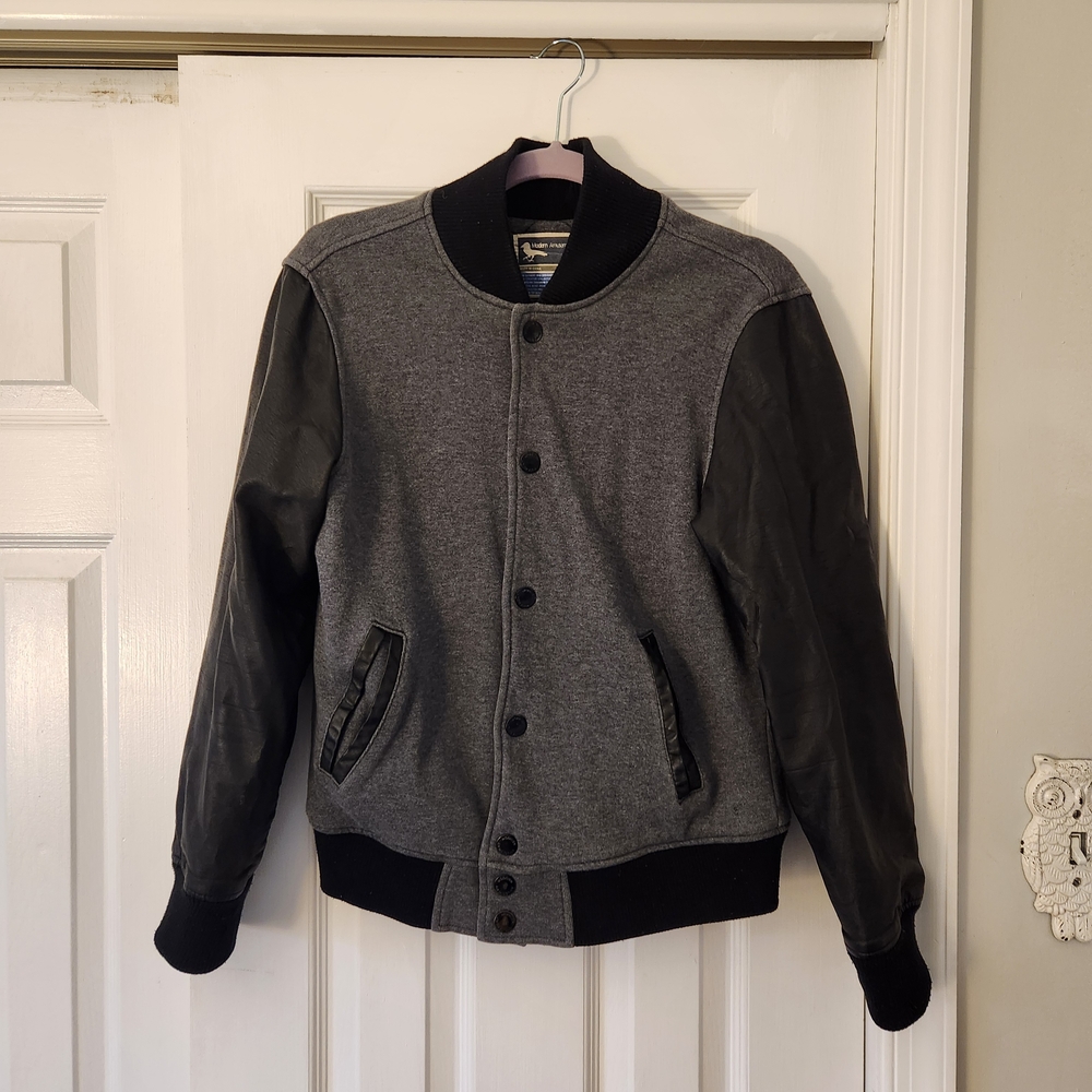 Modern Amusement Charcoal and Black Bomber Jacket